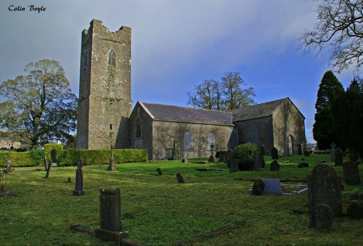 Athboy Church of Ireland old B&W